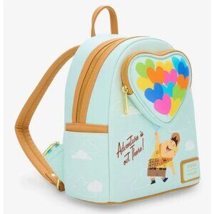 Disney Pixar Loungefly UP! Adventure is Out There Backpack UP House Balloons